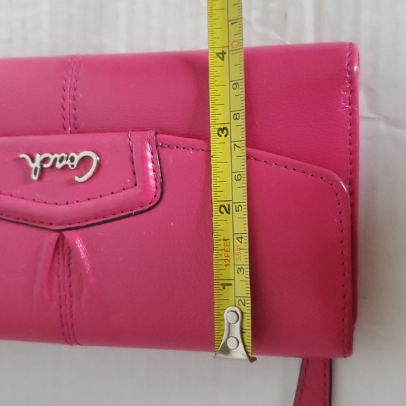 Coach Ashley Fuchsia Wallet Clutch Card Holder Women's Woman's Hot Pink - Picture 12 of 14